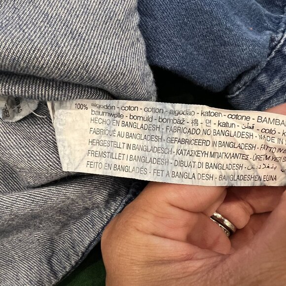 Zara 9-12M Chambray Button Front Shirt - Picture 4 of 4